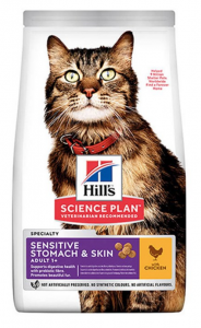 Hills Sensitive Skin Deri Tüy ve Sindirim Hassasiyeti İçin Kedi Maması